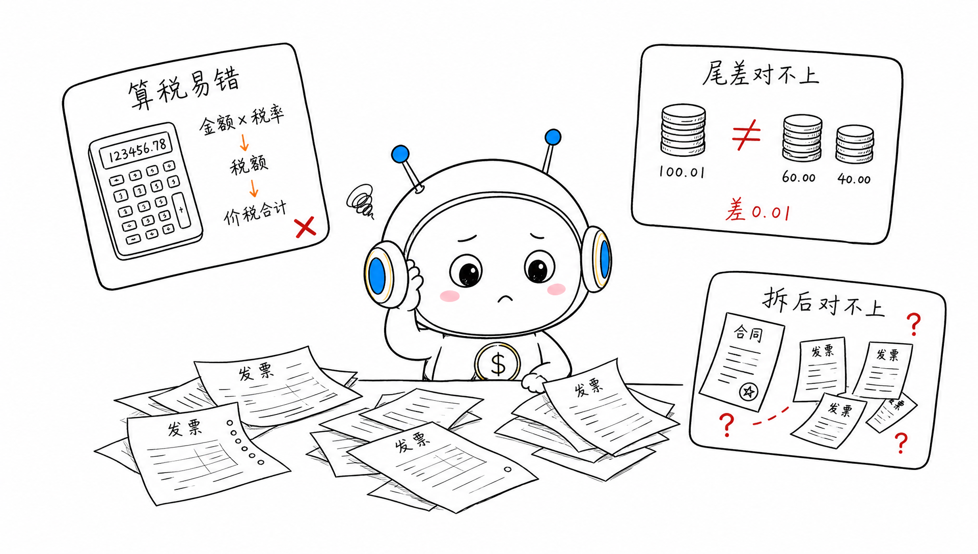 手工拆票的三个痛点